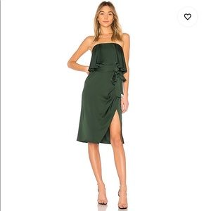Lovers + Friends Violet Midi Dress - Emerald Green